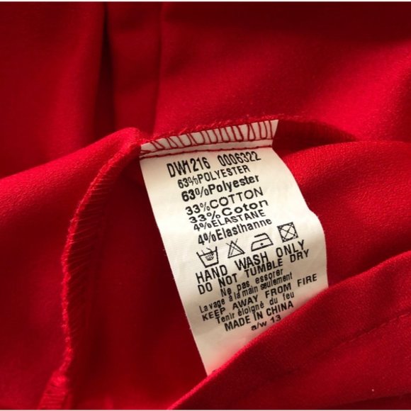 AX Paris Red Mini Dress with Black Lace Cutouts Women's Large Homecoming Party - Picture 5 of 9